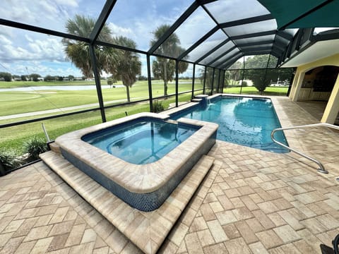 Private Pool and Jacuzzi with Outdoor Kitchen