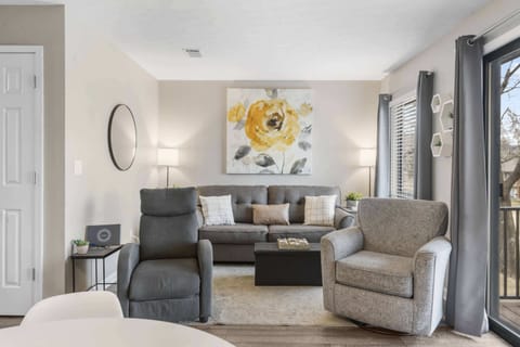 Curl up in the sunny living room 