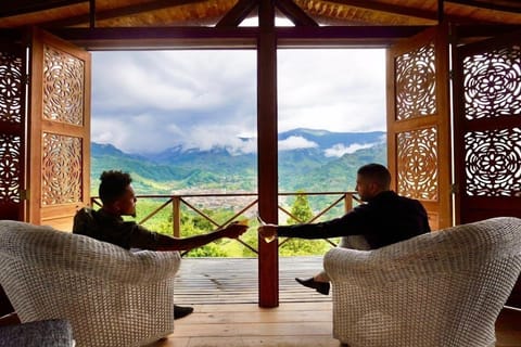 Luxury Cabin, Balcony, Mountain View | Terrace/patio