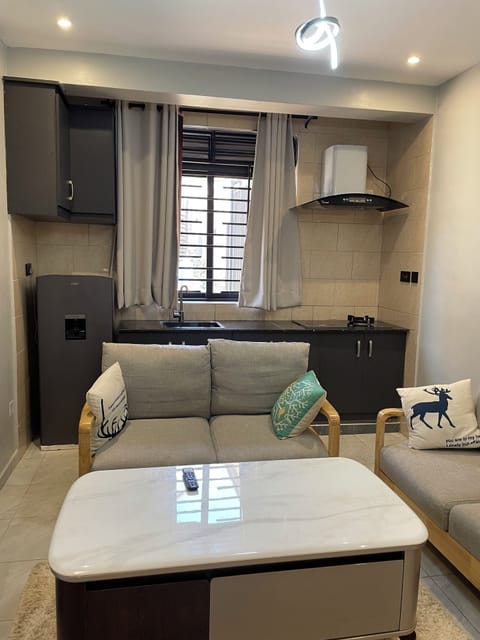 Deluxe Apartment, Balcony, City View | Living area | Flat-screen TV