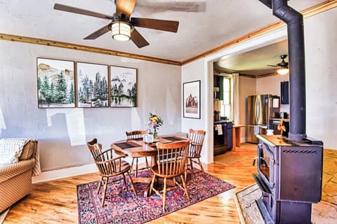 living room with fireplace