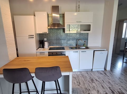 Apartment (One Bedroom Apartment With Sea View) | Private kitchen | Fridge