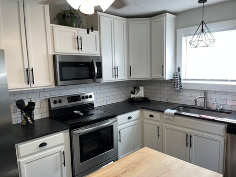 Butcher block prep table