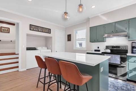 Indoors, Kitchen, Kitchen Island, Washer, Building