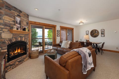 Lake view w/ Patio access from living room