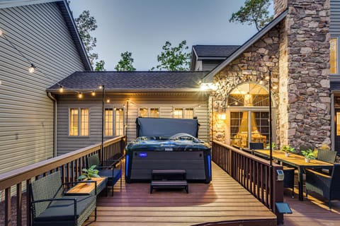 Premium Spas 7-Seater Hot Tub with waterfall and your choice of lighting