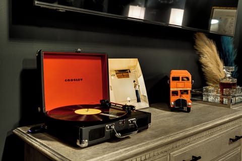 Bring your favorite records or connect via Bluetooth