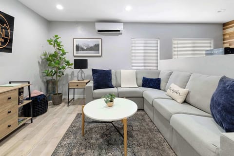When you enter the apartment, you are in the living room.