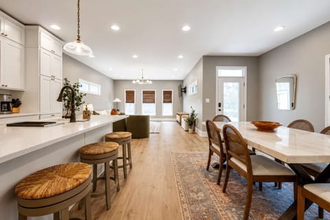 Modern Open Living Space | Seamless Flow for Cooking, Dining, and Relaxing