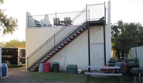 Rooftop patio access.