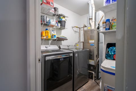 Washer and dryer provided for your convenience if needed during your stay.