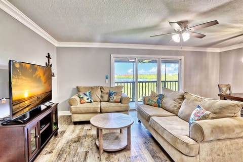 Living Room with Balcony Access
