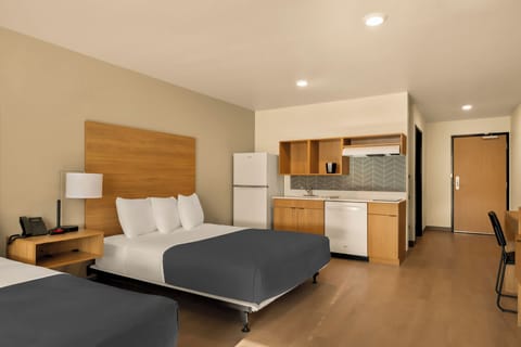 Suite, 2 Queen Beds, Roll-in Shower, Non Smoking | 1 bedroom, desk, laptop workspace, free WiFi