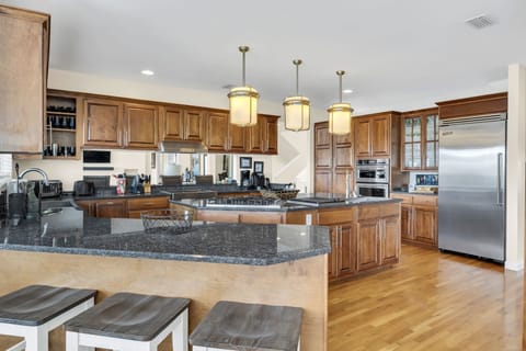 Our fully stocked kitchen