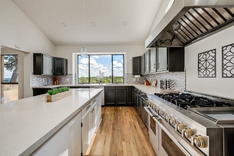 Cooking for a big group is made easy with our spacious kitchen with ample cabinets
