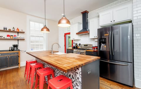 Butcher Block Island Seating