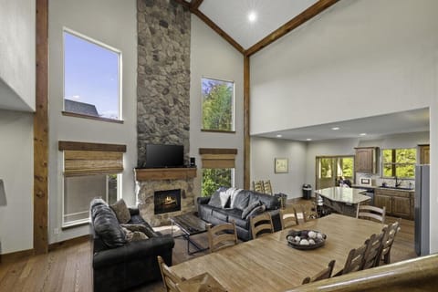 Enjoy a delicious meal around our large table