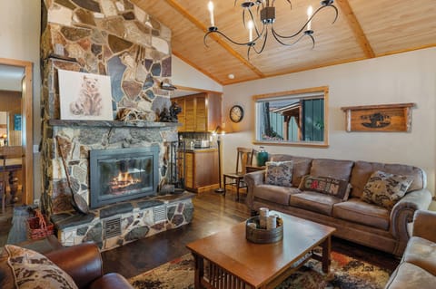 Inviting spacious living area downstairs