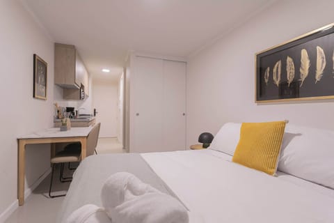 Cozy studio with modern amenities and a stylish touch, perfect for a relaxing stay.