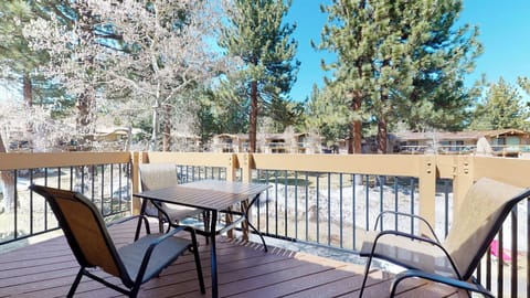 Deck with outdoor seating