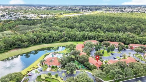Aerial View – Stunning Overhead Perspective of Emerald Island Resort and Surroundings
