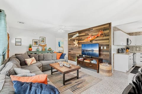 Comfy living room with plenty of seating.