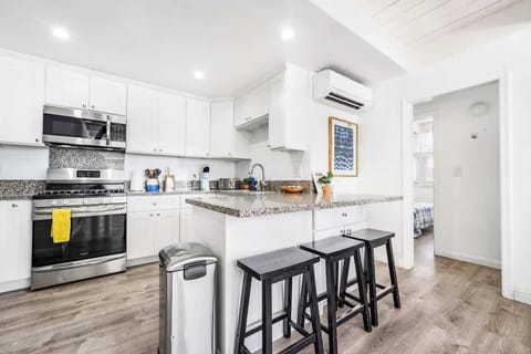 Updated kitchen stocked with all of the cooking essentials!