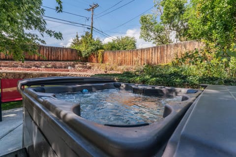 Our Hot Tub is the perfect place to unwind in this private backyard oasis! 