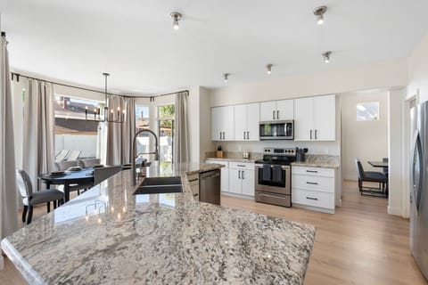 Large, open kitchen is perfect for preparing and entertaining