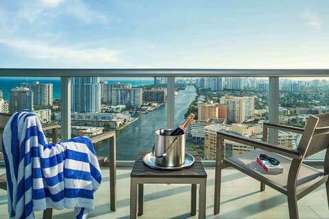 Start your day with breathtaking views of Hallandale Beach and the serene Intracoastal Waterway.