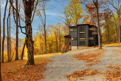 House Exterior during Peak Fall.