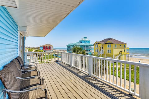 Galveston Vacation Rental | 3BR | 2.5BA | 2,200 Sq Ft | Small Step for Entry