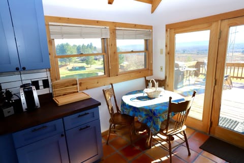 Dine in and outside.