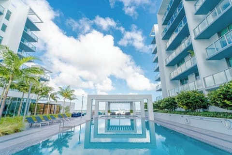 Refresh in the pristine pool with a beautiful bay view.