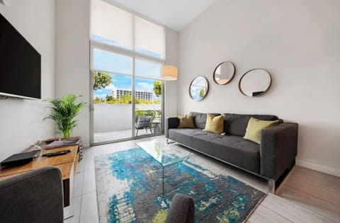 Another angle of the chic and cozy living room.