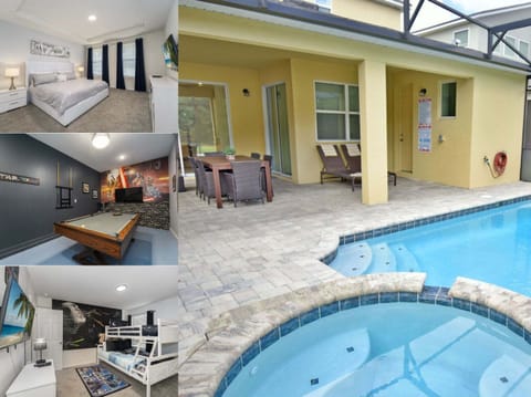 Vacation rental near Disney managed by Orlando rent a villa with a screened in private pool and spa