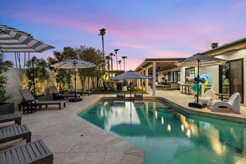 Luxurious retreat with a private pool and stunning sunset views.