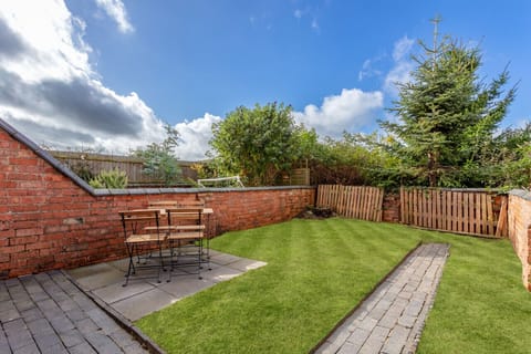 Private garden with outdoor seating