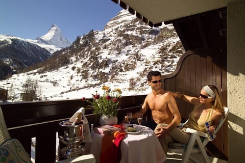 Superior Double Room, Balcony, Mountain View (Matterhorn) | Pillowtop beds, in-room safe, desk, WiFi (free)