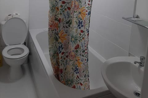 Studio | Bathroom | Shower, towels, toilet paper