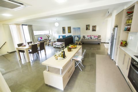 Apartment, Ground Floor | Private kitchen | Fridge, microwave, stovetop, dishwasher