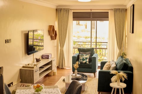 Economy Apartment, Hill View | Living area | TV