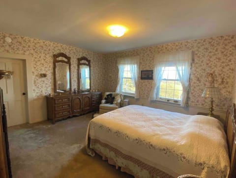 Master bedroom with a view! And private bathroom plus large walk in closet.