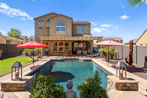 This gorgeous backyard will captivate you from the first second you step outside!