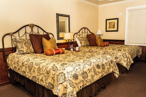Double Room, 2 Queen Beds (Back) | Individually decorated, individually furnished, iron/ironing board