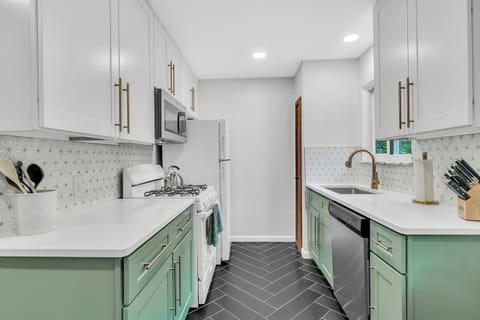 Feel free to help yourself with anything you see in the kitchen.