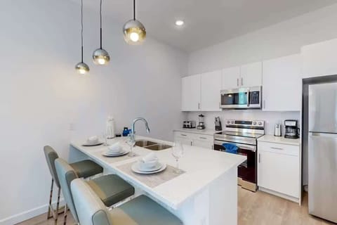 Channel your inner chef in the fully stocked kitchen, equipped for all your culinary adventures.