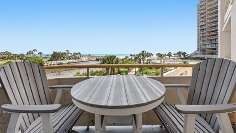 Private balcony with great ocean views.