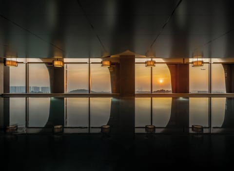 Indoor pool, open 6:00 AM to 10:30 PM, lifeguards on site
