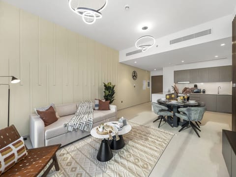 Spacious living area with natural light